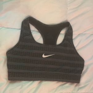 Nike Black and White Sports Bra